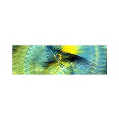 Light Blue Yellow Abstract Fractal Satin Scarf (oblong) by designworld65