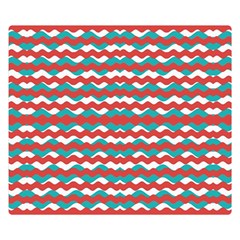 Geometric Waves Double Sided Flano Blanket (small)  by dflcprints