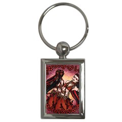 Gemini Tribal Twins Key Chains (rectangle)  by BubbSnugg