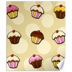 Colorful Cupcakes Pattern Canvas 20  X 24   by Valentinaart