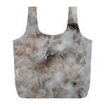 Down Comforter Feathers Goose Duck Feather Photography Full Print Recycle Bags (L)  Back