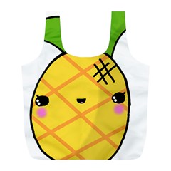 Kawaii Pineapple Full Print Recycle Bags (l)  by CuteKawaii1982