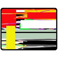 Lines And Squares  Fleece Blanket (large)  by Valentinaart
