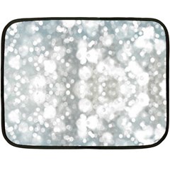 Light Circles, Watercolor Art Painting Fleece Blanket (mini) by picsaspassion