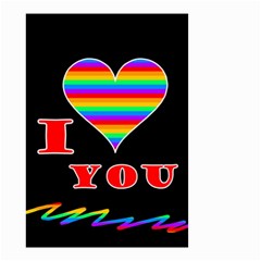 I Love You Small Garden Flag (two Sides) by Valentinaart