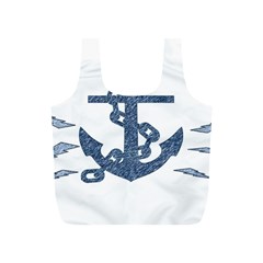 Anchor Pencil Drawing Art Full Print Recycle Bags (s)  by picsaspassion