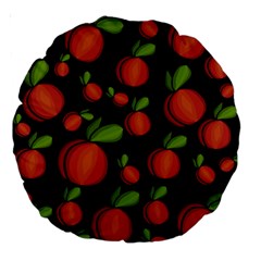 Peaches Large 18  Premium Round Cushions by Valentinaart