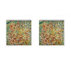 Art Modern Painting Acrylic Canvas Cufflinks (square) by Amaryn4rt