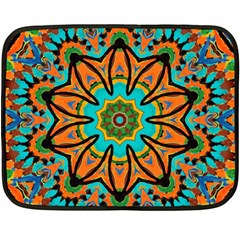 Color Abstract Pattern Structure Double Sided Fleece Blanket (mini)  by Amaryn4rt