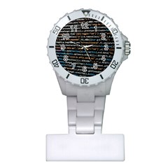 Close Up Code Coding Computer Plastic Nurses Watch by Amaryn4rt