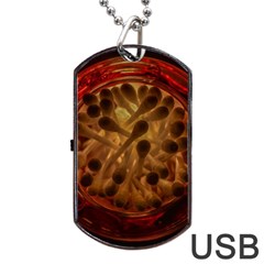 Light Picture Cotton Buds Dog Tag Usb Flash (one Side) by Amaryn4rt