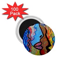 Graffiti Wall Color Artistic 1 75  Magnets (100 Pack)  by Amaryn4rt
