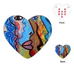 Graffiti Wall Color Artistic Playing Cards (heart)  by Amaryn4rt