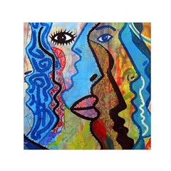 Graffiti Wall Color Artistic Small Satin Scarf (square) by Amaryn4rt