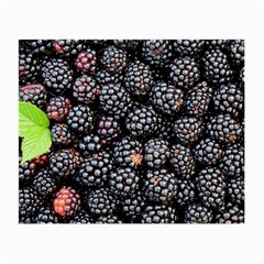 Blackberries Background Black Dark Small Glasses Cloth by Amaryn4rt
