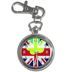 Irish British Shamrock United Kingdom Ireland Funny St  Patrick Flag Key Chain Watches by yoursparklingshop