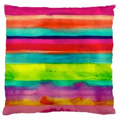 Wet Painted Paper Large Cushion Case (one Side) by Brittlevirginclothing