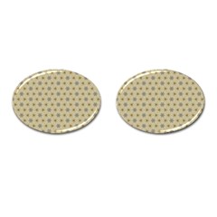 Star Basket Pattern Basket Pattern Cufflinks (oval) by Amaryn4rt