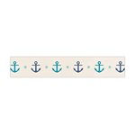 Sailor anchor Flano Scarf (Mini) Back