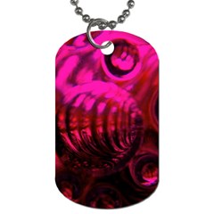 Abstract Bubble Background Dog Tag (one Side) by Amaryn4rt