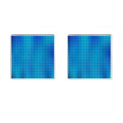 Seamless Blue Tiles Pattern Cufflinks (square) by Amaryn4rt