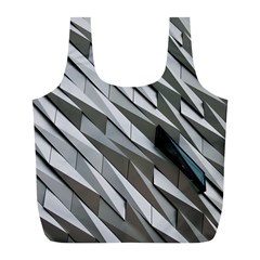 Abstract Background Geometry Block Full Print Recycle Bags (l)  by Amaryn4rt