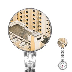 Apartments Architecture Building Stainless Steel Nurses Watch by Amaryn4rt
