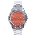 Brick Lake Dusia Texture Stainless Steel Analogue Watch Front