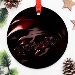Fractal Mathematics Abstract Ornament (round) by Nexatart