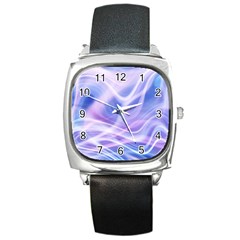 Abstract Graphic Design Background Square Metal Watch by Nexatart