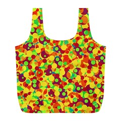 Bubbles Pattern Full Print Recycle Bags (l)  by Valentinaart