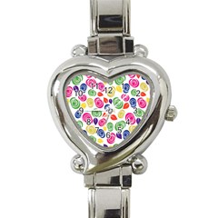 Colorful Roses Heart Italian Charm Watch by Valentinaart
