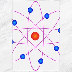 Atom Model Vector Clipart Canvas 20  X 30   by Nexatart