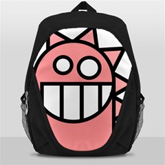 Dragon Head Pink Childish Cartoon Backpack Bag by Nexatart