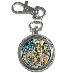 Art Graffiti Abstract Lines Key Chain Watches by Nexatart