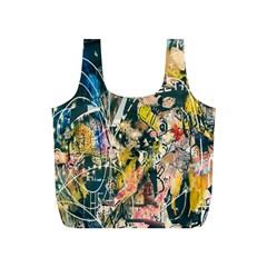 Art Graffiti Abstract Lines Full Print Recycle Bags (s)  by Nexatart