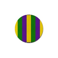 Mardi Gras Striped Pattern Golf Ball Marker (4 Pack) by dflcprints