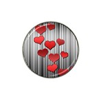 Valentines day pattern Hat Clip Ball Marker Front