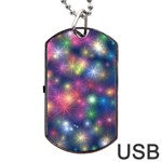 Abstract Background Graphic Design Dog Tag USB Flash (Two Sides) Back