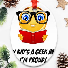 Geek Kid Ornament (oval) by athenastemple