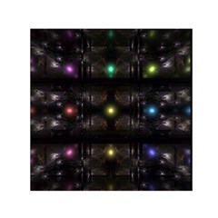 Abstract Sphere Box Space Hyper Small Satin Scarf (square) by Nexatart