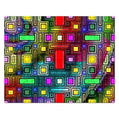 Art Rectangles Abstract Modern Art Rectangular Jigsaw Puzzl by Nexatart