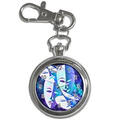 Abstract Mask Artwork Digital Art Key Chain Watches by Nexatart