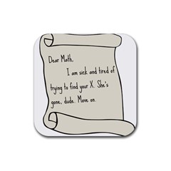 Mathx Rubber Coaster (square)  by athenastemple