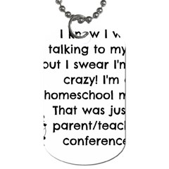 Parentteacher Dog Tag (two Sides) by athenastemple
