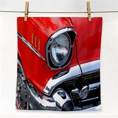 Classic Car Red Automobiles Face Towel by Nexatart