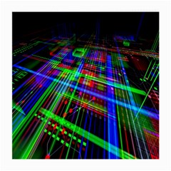 Electronics Board Computer Trace Medium Glasses Cloth (2-side) by Nexatart