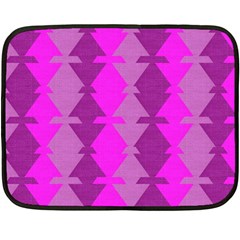 Fabric Textile Design Purple Pink Fleece Blanket (mini) by Nexatart