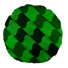 Fabric Textile Texture Surface Large 18  Premium Flano Round Cushions by Nexatart