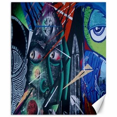 Graffiti Art Urban Design Paint Canvas 8  X 10  by Nexatart